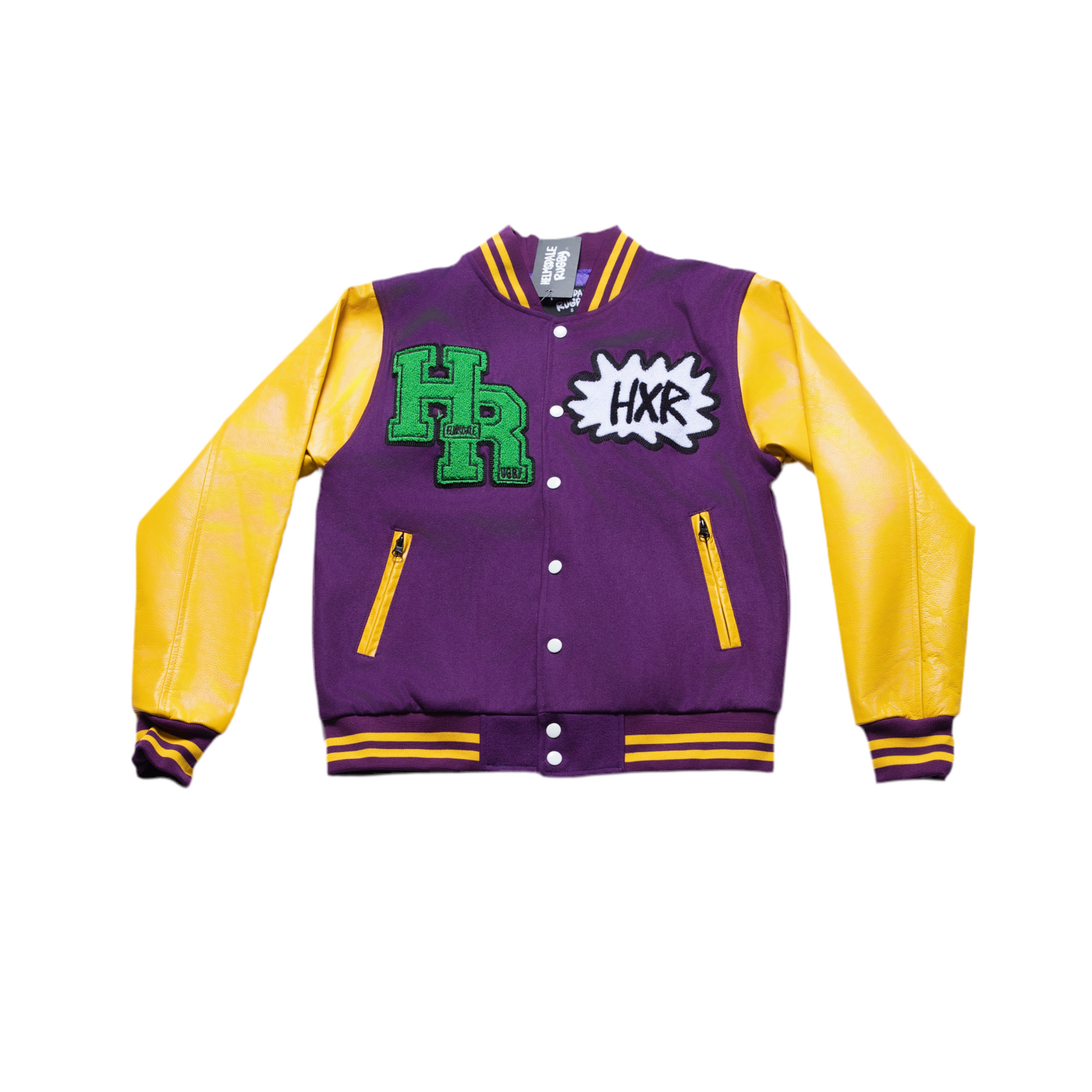 Purple Draw on the Walls Varsity Jacket