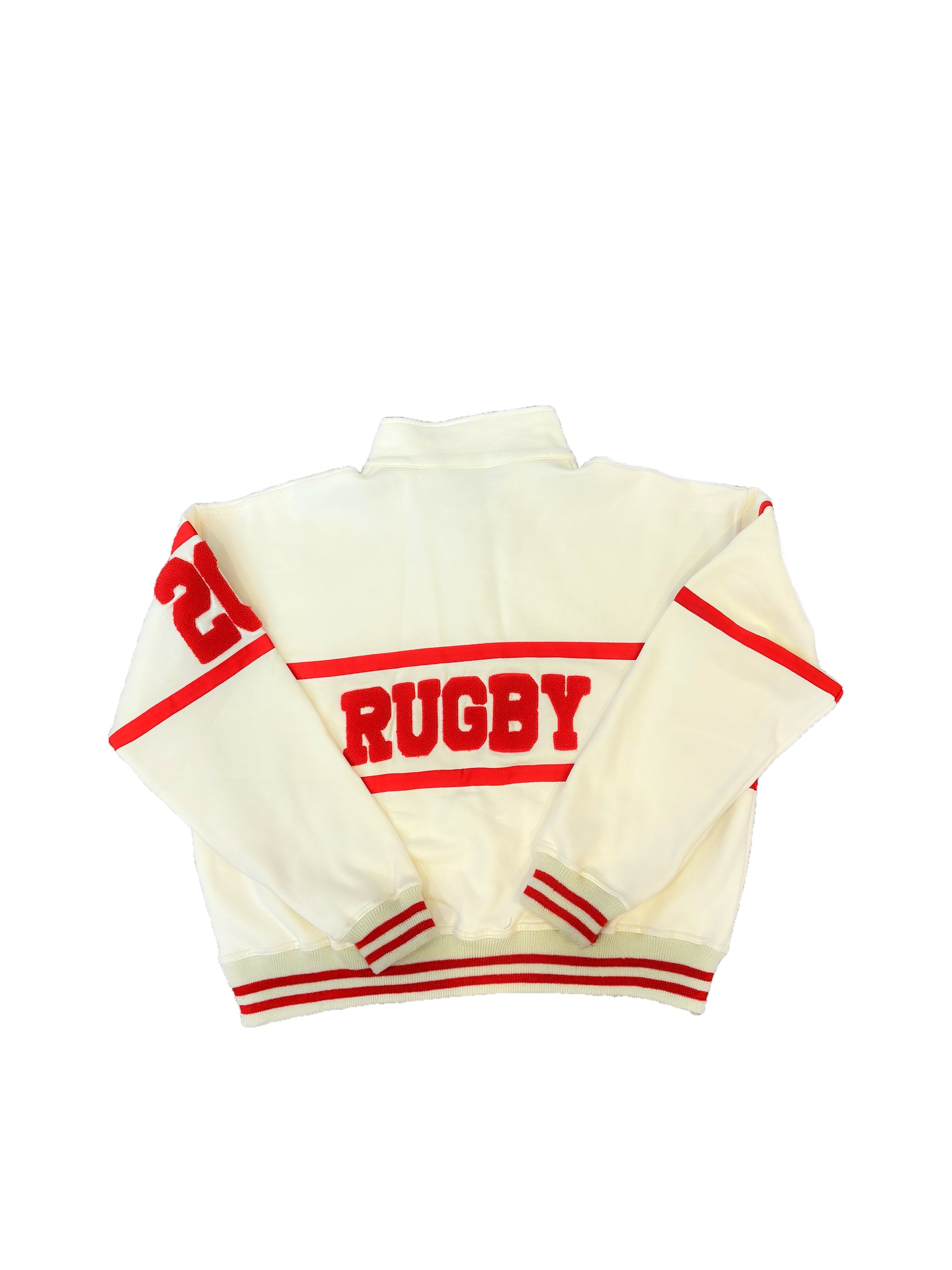 Quarter Zip Sweater (Red/Sail)