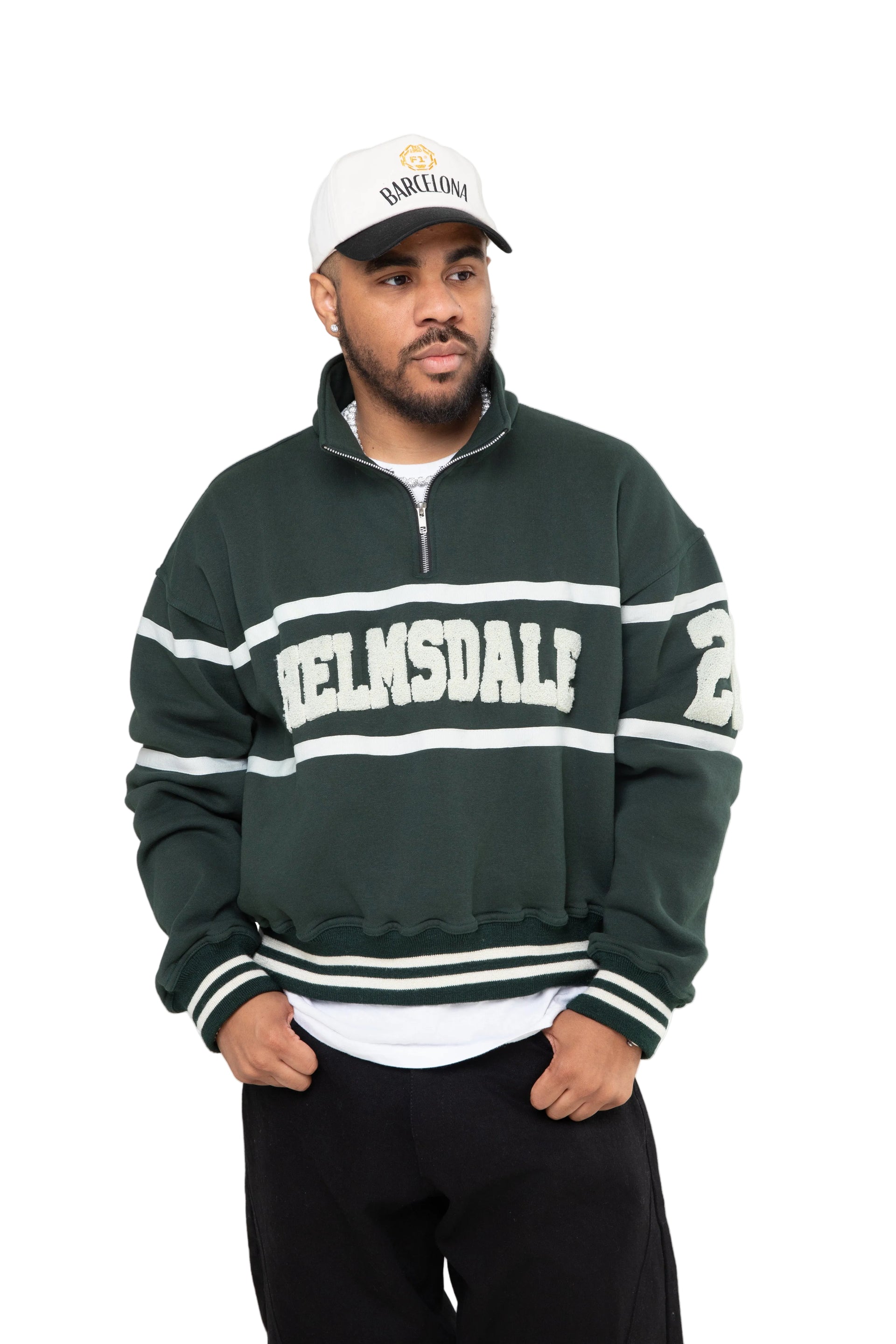 Quarter Zip Sweater (Green)